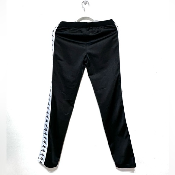 NWOT Kappa Black White Drawstring Track Pants Sz Medium - Picture 5 of 12